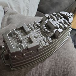 Nordic Ware Pirate Ship Cake Pan 14x6x4"