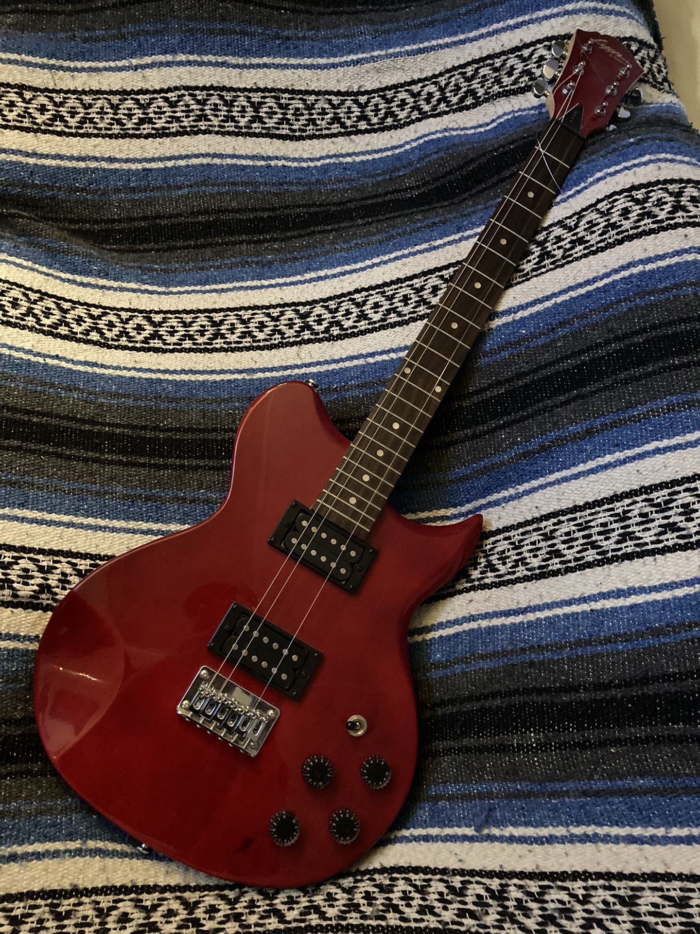 Washburn Lyon Cherry Red Electric Guitar Dual Humbuckers