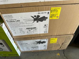 SaleSumo Home Decorators Collection - 60 in. Ceiling Fan Trudeau LED 12 Blades