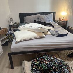 Queen, Bedframe And Headboard