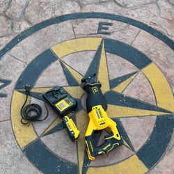 DEWALT 20V MAX Cordless Brushless Reciprocating Saw and 20V MAX POWERSTACK Compact Battery Starter Kit