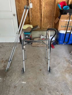 Walker, cane, crutches