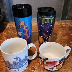 HOLY ☕️ COFFEE (4) Starbucks Mugs Holders ***WOW