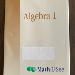 Algebra 1 Math U See