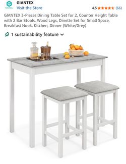 Table and 2 stools