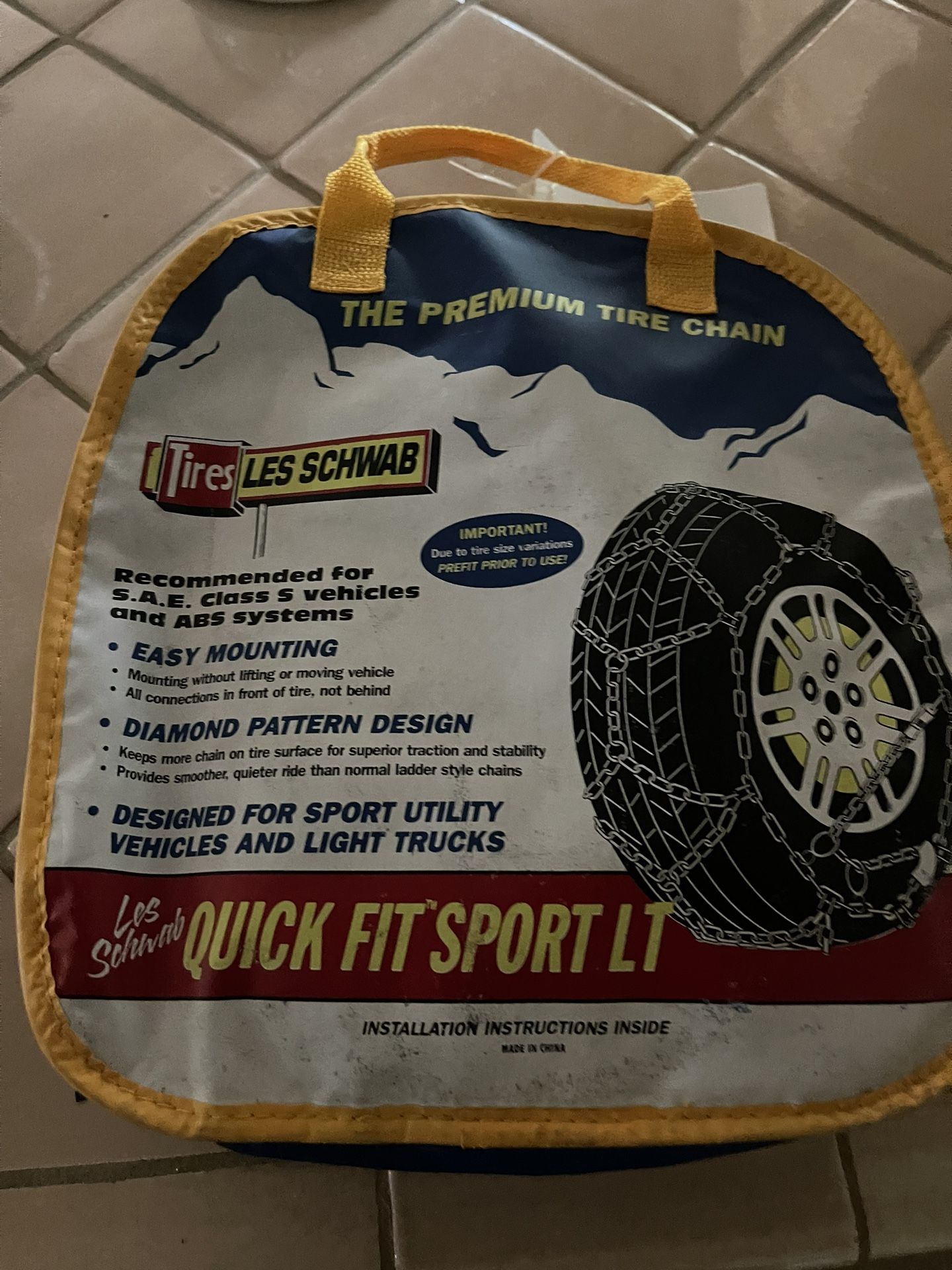 New Les Schwab Premium Tire Chains