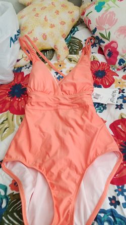 New Orange one piece bathing suit