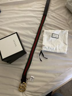 Web belt with Double G buckle