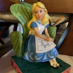 Alice In Wonderland Resin Figurine 5" x 4"