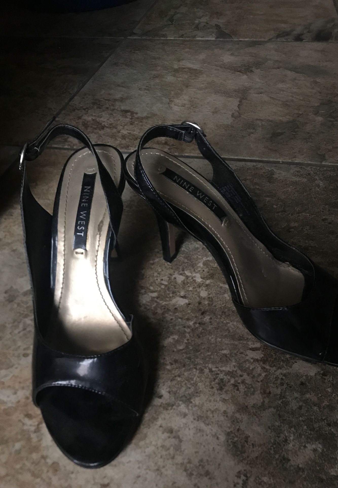 Nine West Black Heels (Size 7)