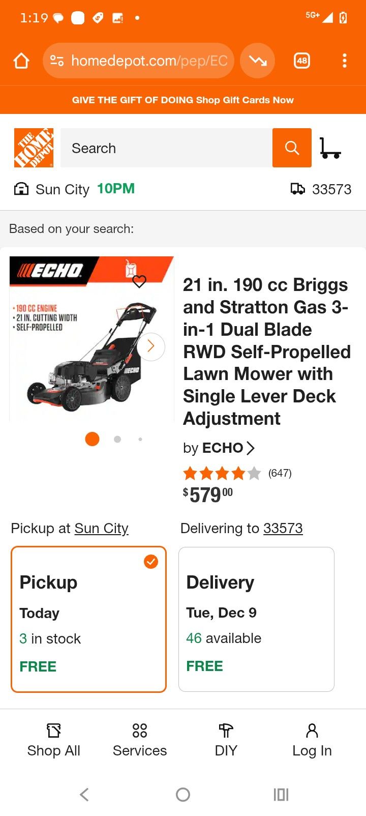 Brand New Push Mower In The Box