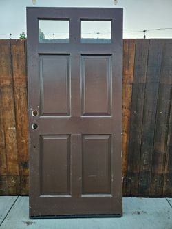 Single Wood Front Door