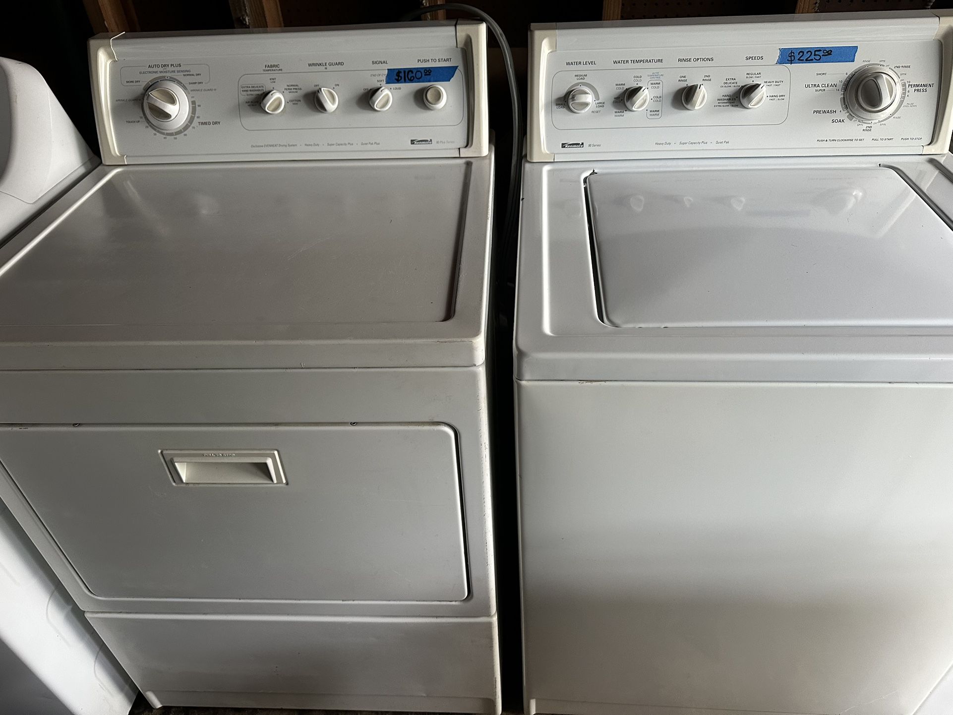 Kenmore Washer and Dryer($325)Excellent Condition
