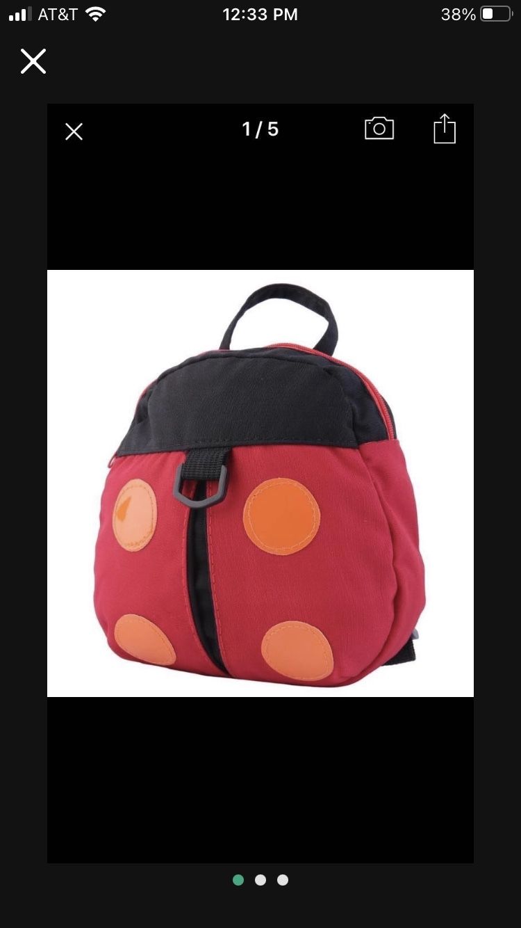New ladybug kids safety harness backpack
