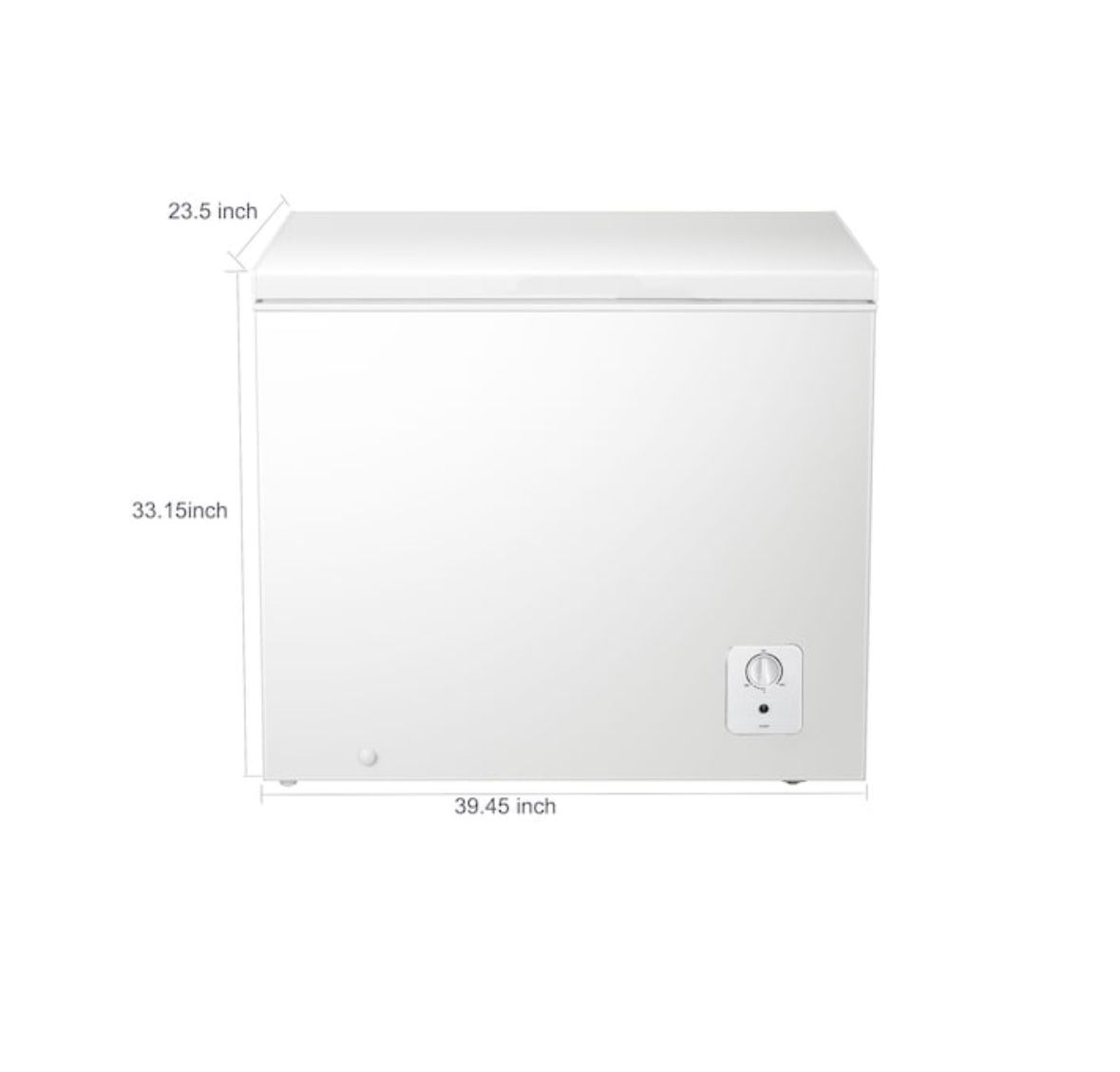 Hisense 8.7 cu ft chest freezer with sliding basket