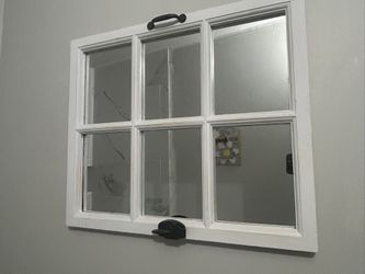 Farm style Repurposed Window Frame Mirror.🪞