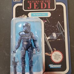 Star Wars Return Of The Jedi Tie Fighter Pilot 6 Inch Black Series Figure On Card Like New