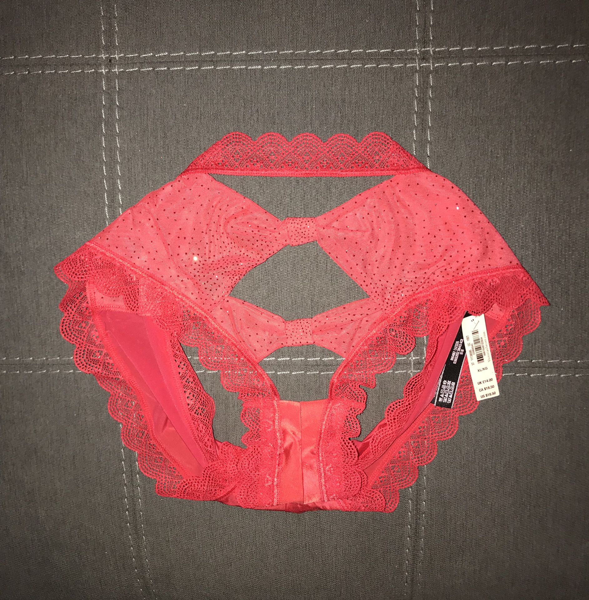 New PINK panties/cheeksters large Victoria Secret blue and white Allover  pink logos lace trim for Sale in Gilbert, AZ - OfferUp