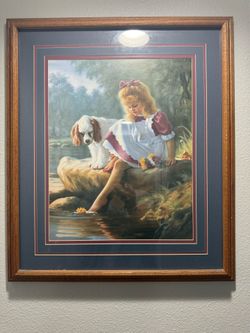 Mark Arian Framed Painting “A Day Together”