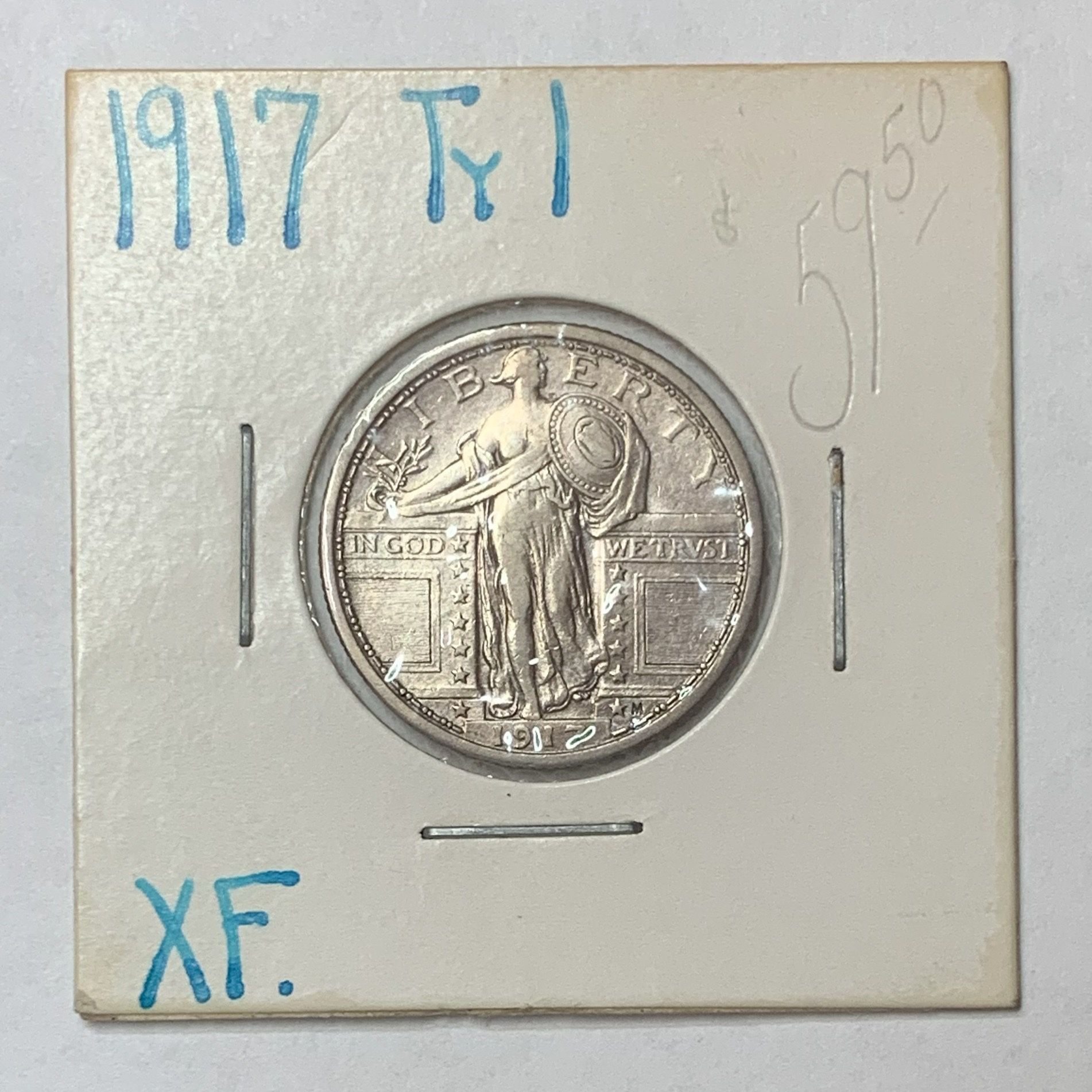 1917 Type 1 Standing Liberty Silver Quarter