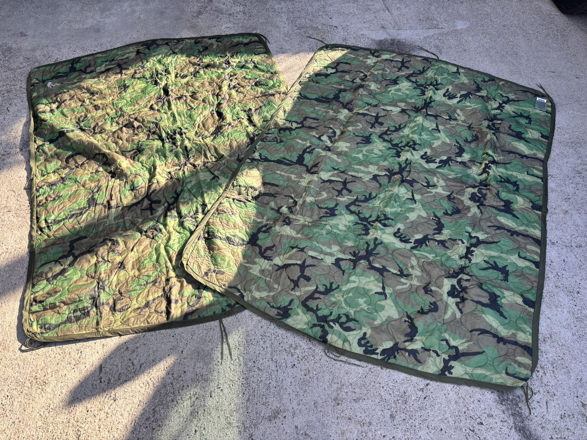 Quilted Army Style Poncho Liner, Ground Cover