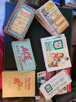 35 FULL Vintage Trading Stamp Books – S&H, Gold Bond, Frontier, ACE, Top Value