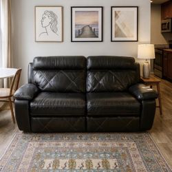 Leather Power Recliner Sofa – Cindy Crawford Home Collection