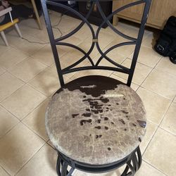 Bar Stool Swivel Chairs-  6 Set