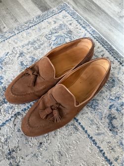 Meermin Brown Suede Tassel Loafers 9