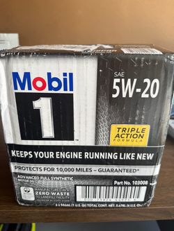 Mobil oil sinthetic 5w-20     6 cuarts