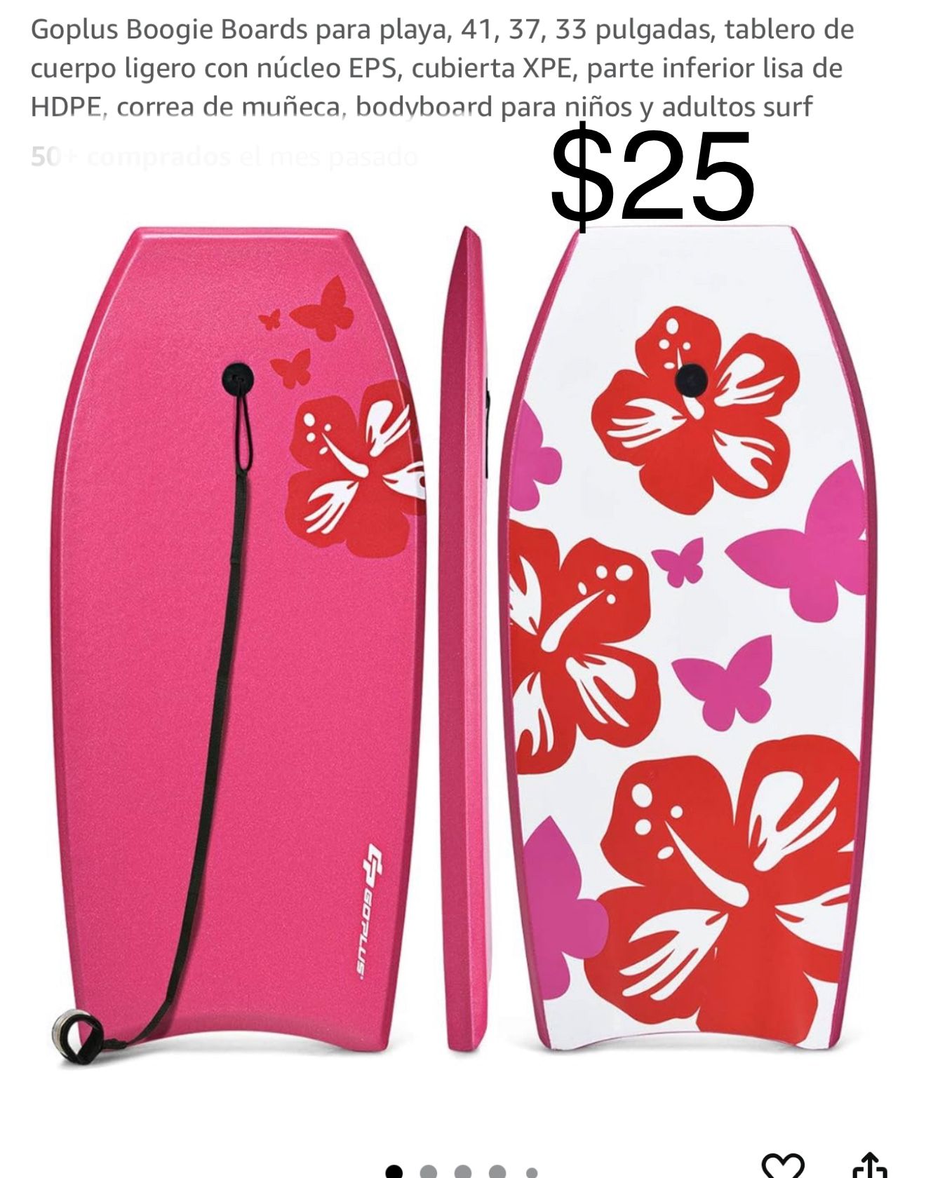 Goplus Boogie Boards for Beach, 41, 37, 33 Inches