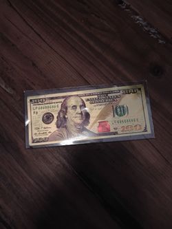 Gold Foil $100 Bill Novelty Banknote