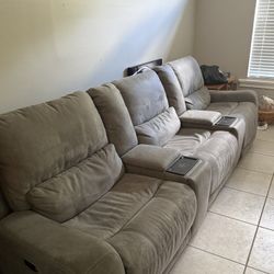 3 Piece Grey Sectional