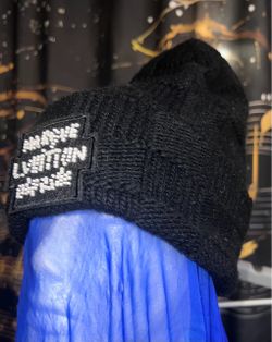 Louis Vuitton Black Knit Beanie Hat