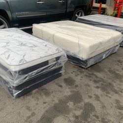 🌟✨Mattress Pillow Top All Sizes ✨🌟 ☑️ 12” inches tall 🟦All sizes 🛏💤 🟩Same day delivery available🚛 🟠Queen sizes  🟡Full sizes  🟢Twin sizes  🔵