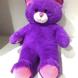 BAB Build A Bear Purple And Pink Cat Plush