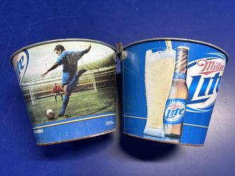 Miller Light Galvanized Drink Buckets