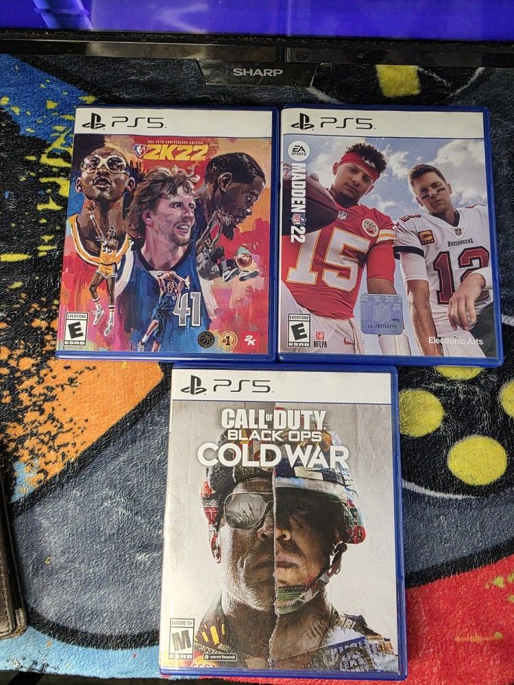 Call Of Duty Cold War, 2k22 Special Edition, Madden 22 Lot!