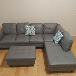 5 Seater L-Shaped Sectional Sofa With Chase