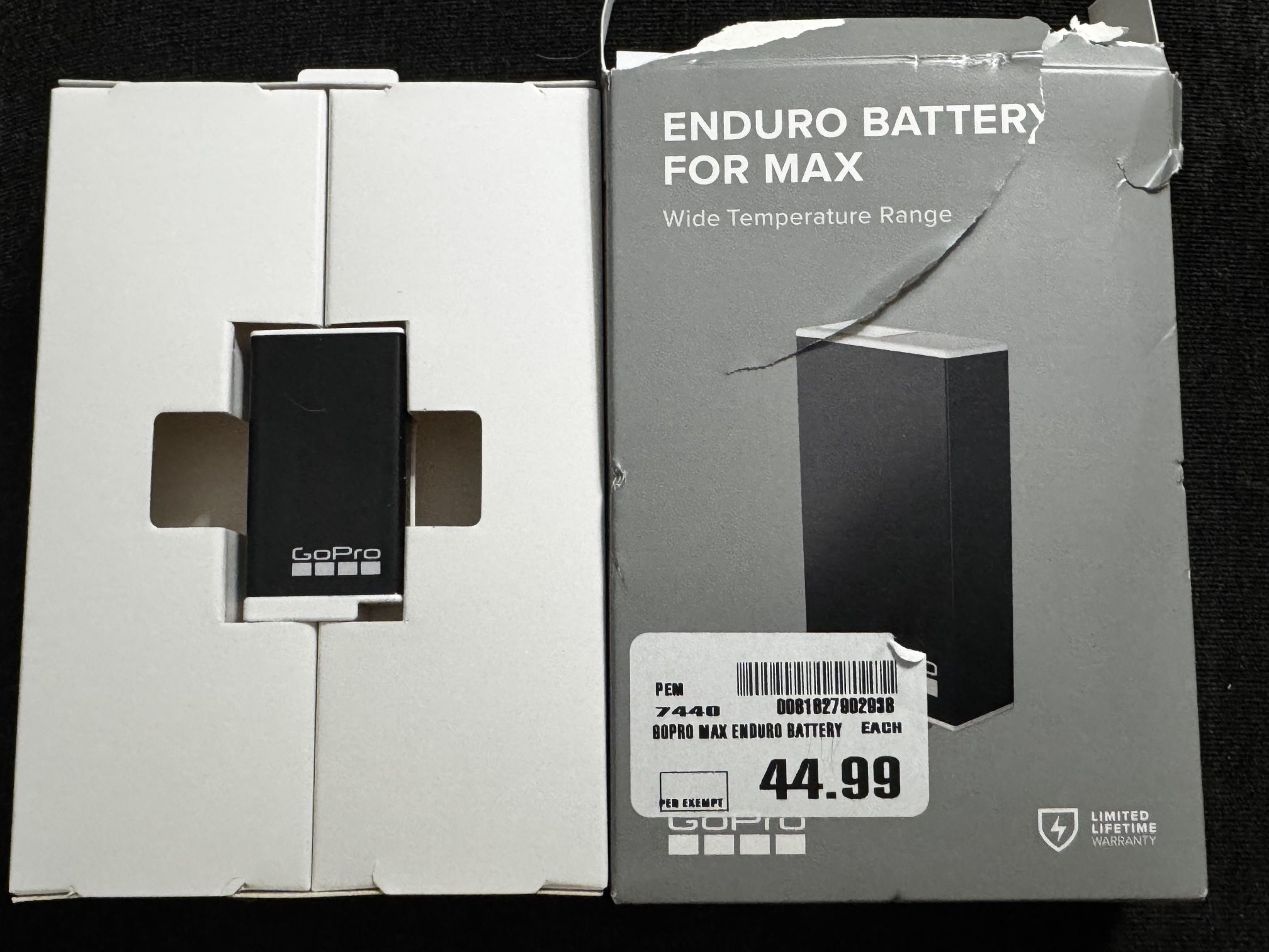 GoPro Battery for Max Open But Not Used