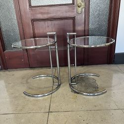 Chrome End Table - Eileen Grey Style