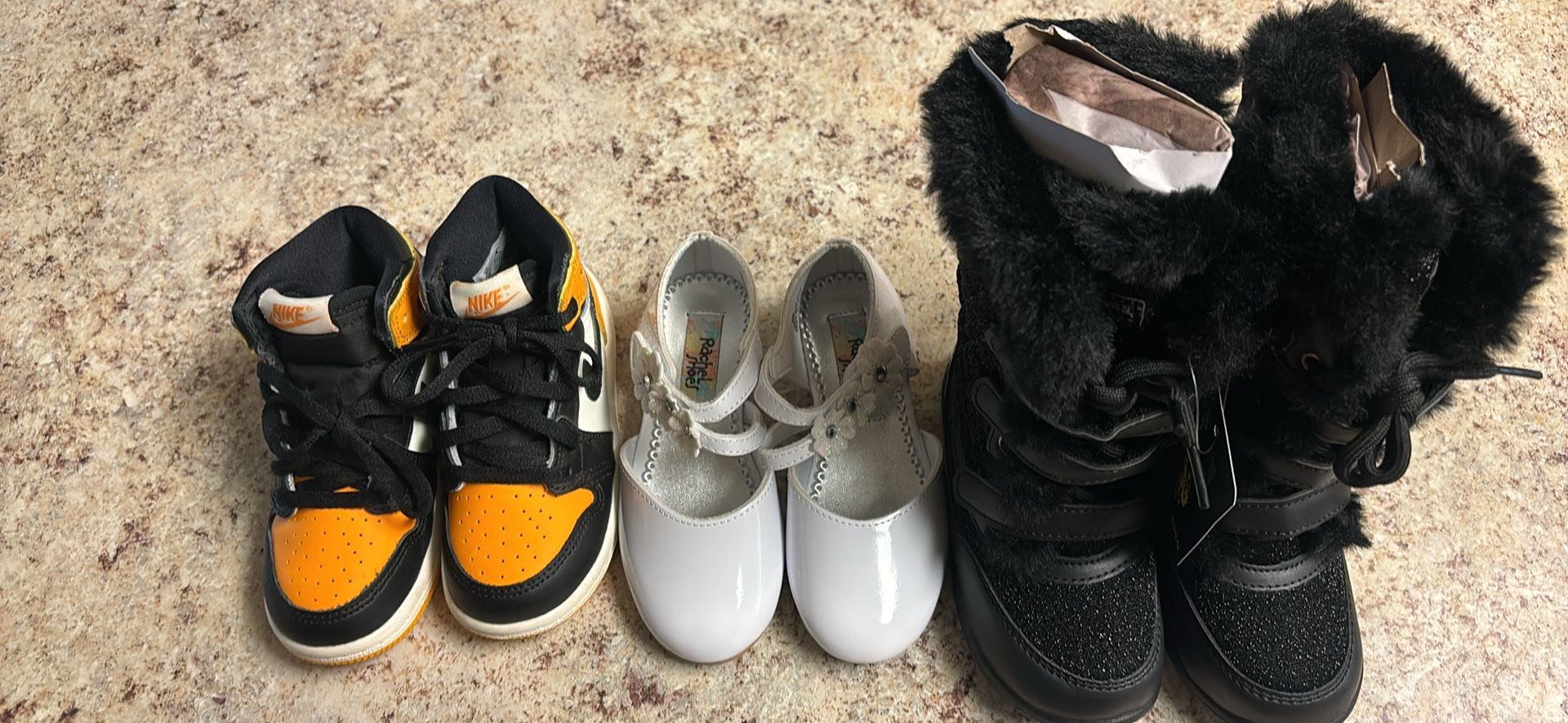 Air Jordan 1s, Rachel Shoes Cinderellas, Polo Assn winter boots