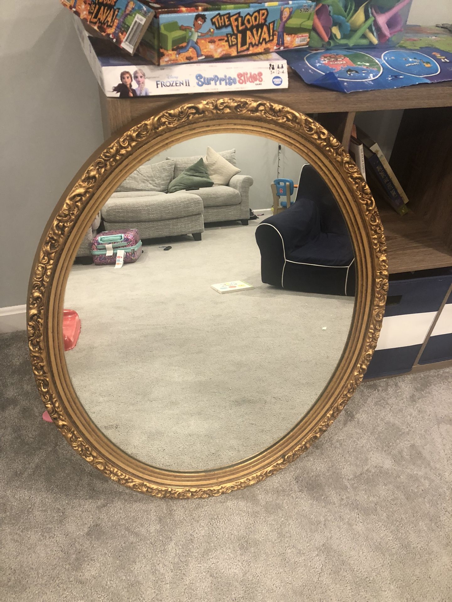 Antique Wooden Mirror 