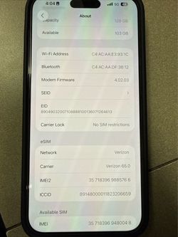 iPhone 14 Promax 128 GB Purple