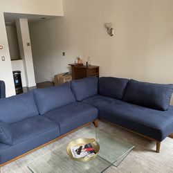 Elegant Jollene L-Shaped Fabric Sectional Sofa