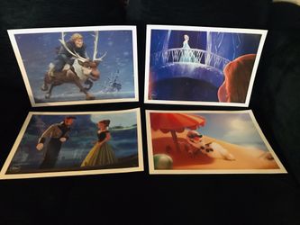 FROZEN POSTER SET OF 4 DISNEY