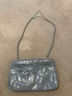 Vintage gray bow accent bag