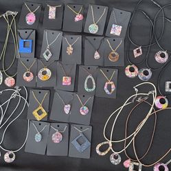 Resin Charms W/Necklace $15 Each