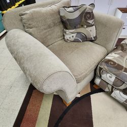 Two (2) Sofa Chairs w/ Ottoman