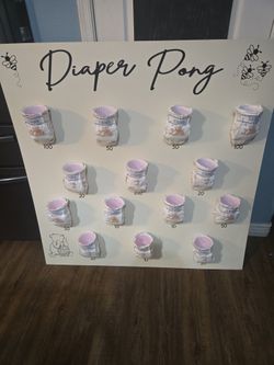 Diaper Pong Board